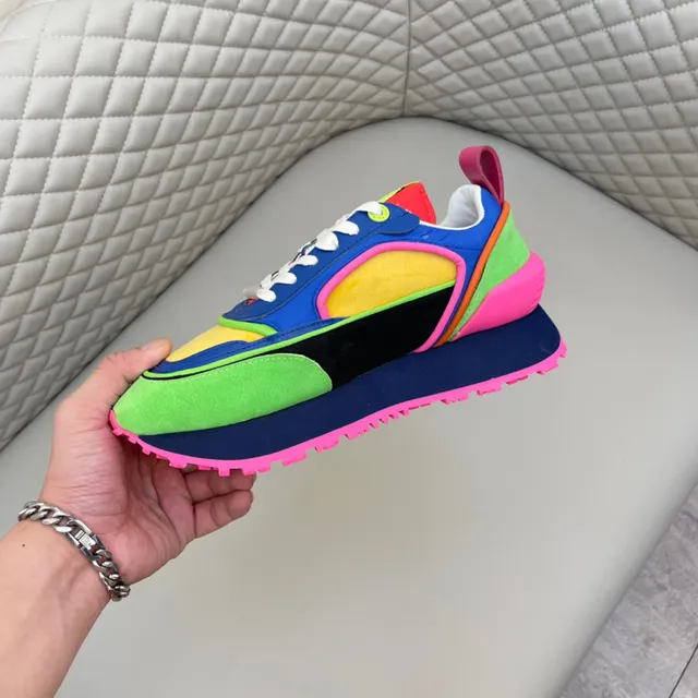Balmain B-Court Multicolor Layered Lifestyle Sneakers 4