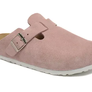 Birkenstock Arizona Pantoufle daim rose poussiéreux
