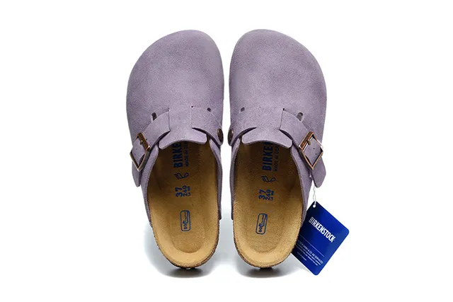 Birkenstock Arizona Lavande Suède Sabot 2