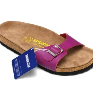 Birkenstock Arizona Magenta Leather Casual Sandals