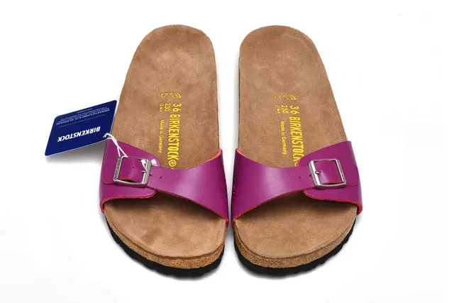 Birkenstock Arizona Magenta Leather Casual Sandals 3
