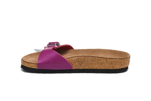 Birkenstock Arizona Magenta Leather Casual Sandals 4