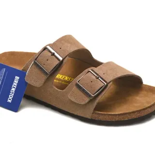 Birkenstock Arizona ট্যান স্যুয়েড ক্যাজুয়াল স্যান্ডাল