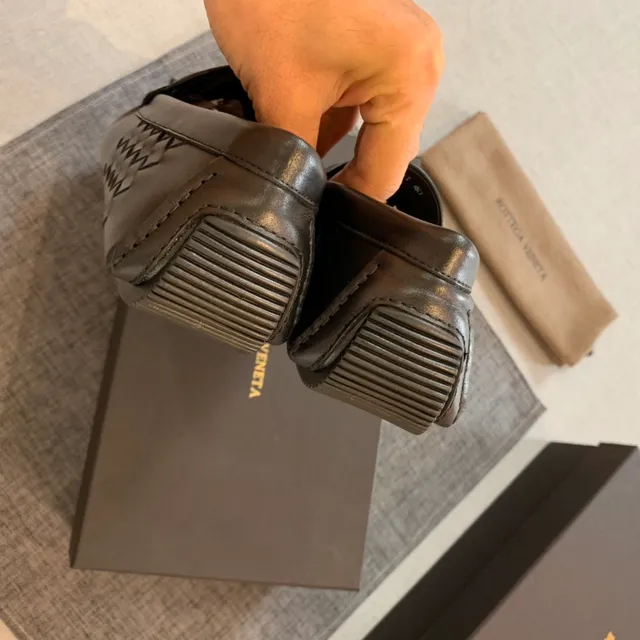 Bottega Veneta Andiamo Noir Intrecciato Cuir Tissé Détail à glands Mocassin 2