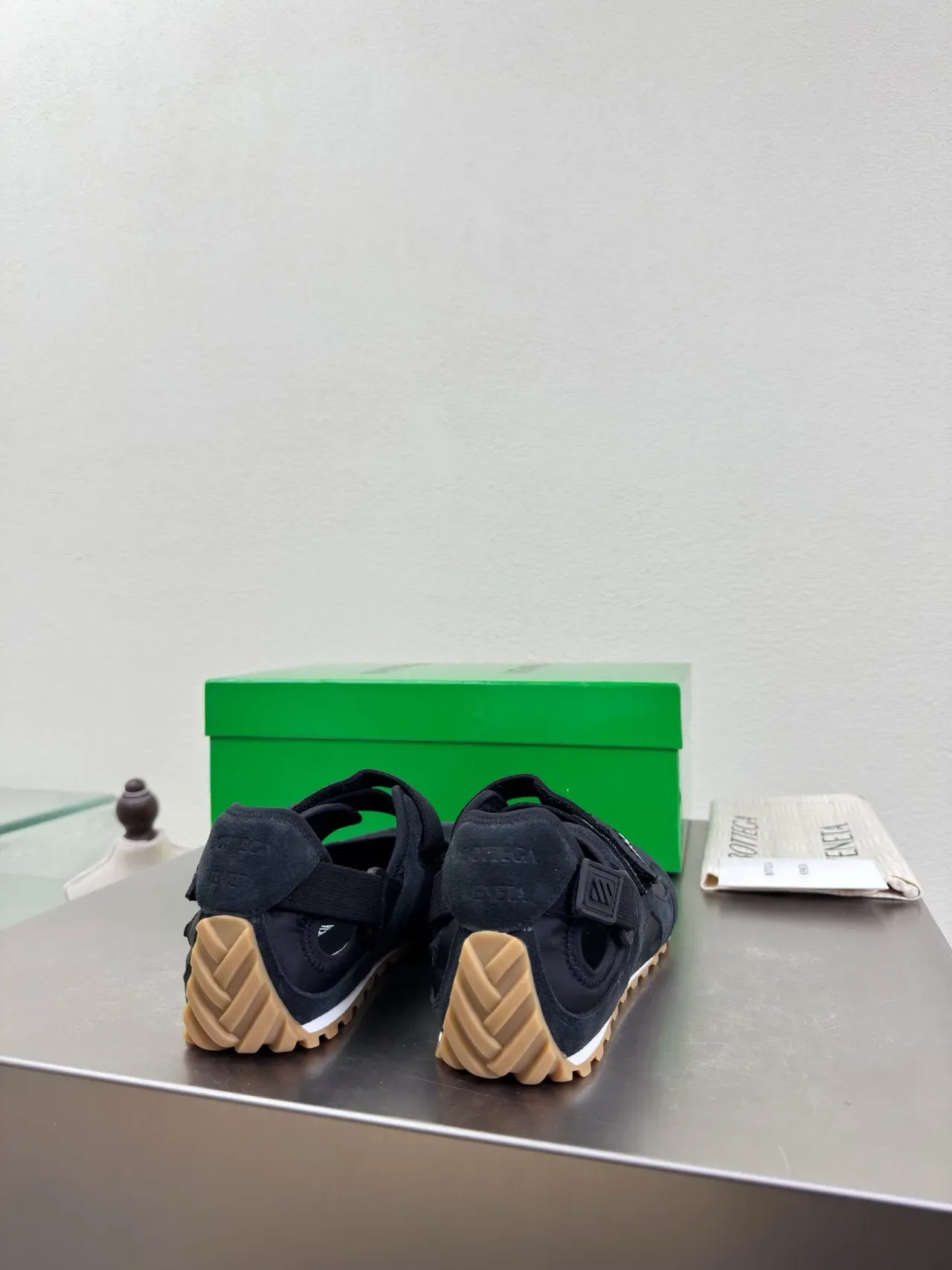Bottega Veneta Andiamo Black Suede Mary Jane Shoes 4
