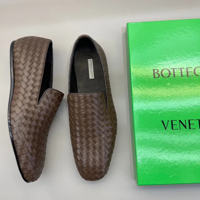 Bottega Veneta Andiamo Marron Tissé Intrecciato Mocassins 2