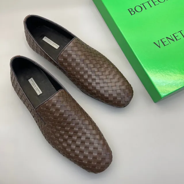 Bottega Veneta Andiamo Marron Tissé Intrecciato Mocassins 5