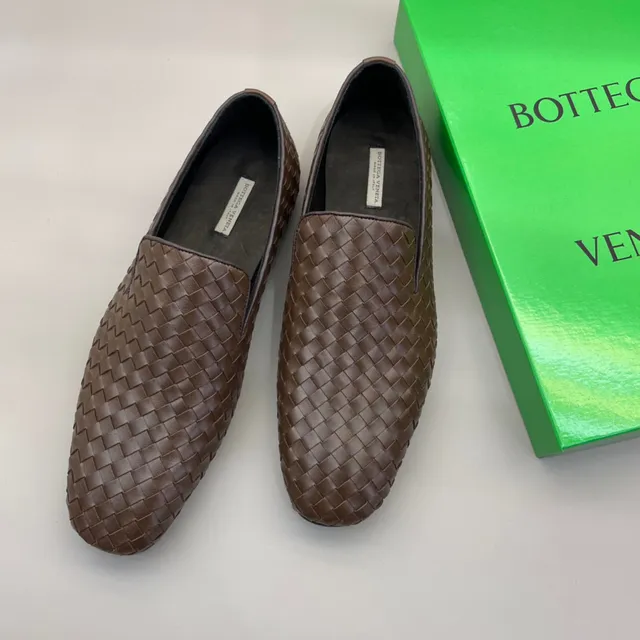 Bottega Veneta Andiamo Marron Tissé Intrecciato Mocassins 6