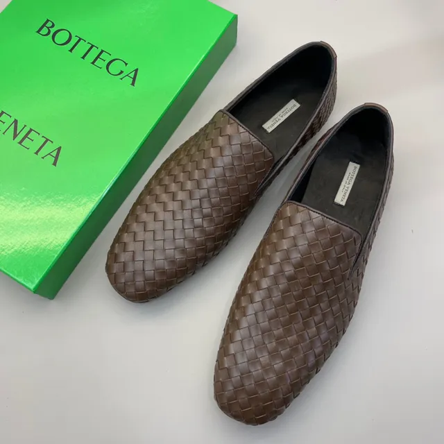 Bottega Veneta Andiamo Marron Tissé Intrecciato Mocassins 8
