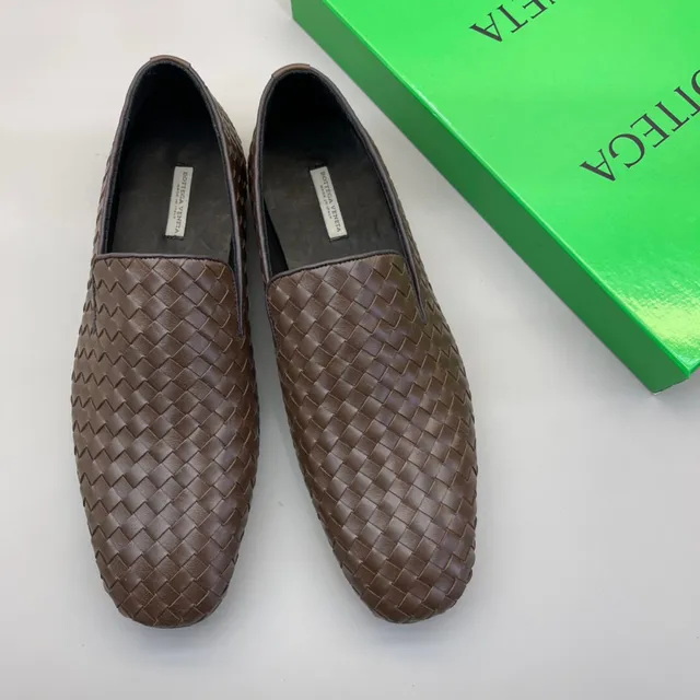Bottega Veneta Andiamo Marron Tissé Intrecciato Mocassins 9