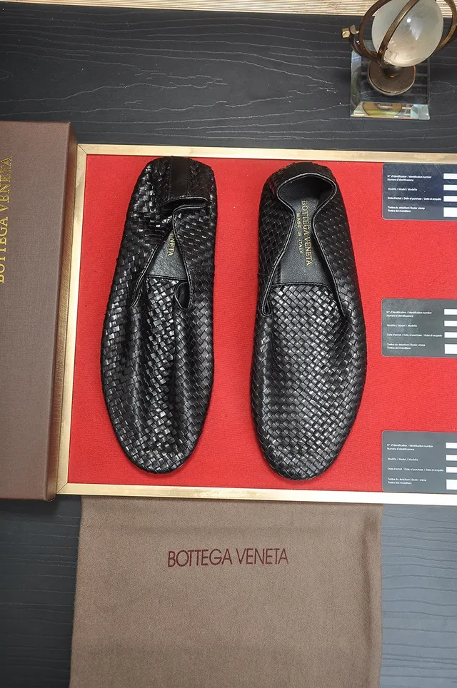 Bottega Veneta Noir Brun Intrecciato Cuir Tissé Slip-On Loafer 5