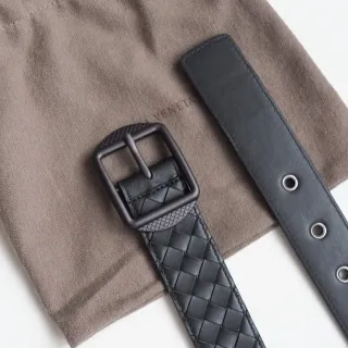 Bottega Veneta Cassette Intrecciato बुनी हुई चमड़ी की बेल्ट