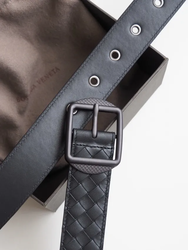 Bottega Veneta Cassette Intrecciato ceinture en cuir tressé 2