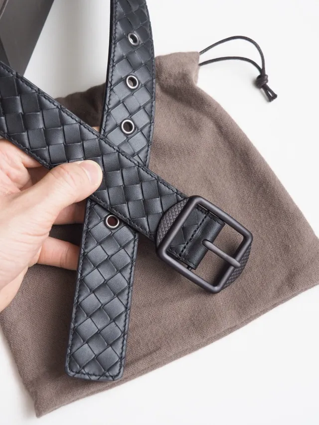 Bottega Veneta Cassette Intrecciato ceinture en cuir tressé 6