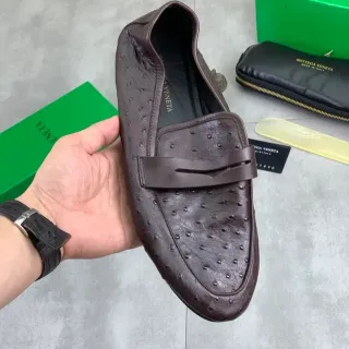Bottega Veneta Ostrich Leather Penny Loafer