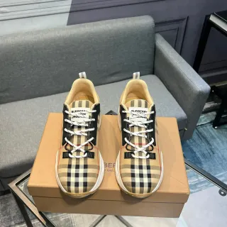 Burberry Check Pattern Lifestyle Sneakers