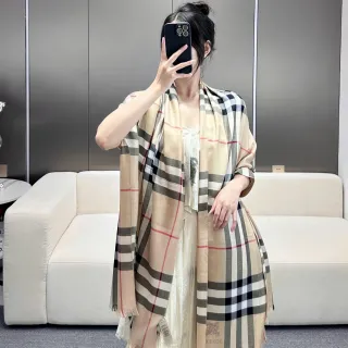 Burberry Classic Check Beige Cashmere Scarf