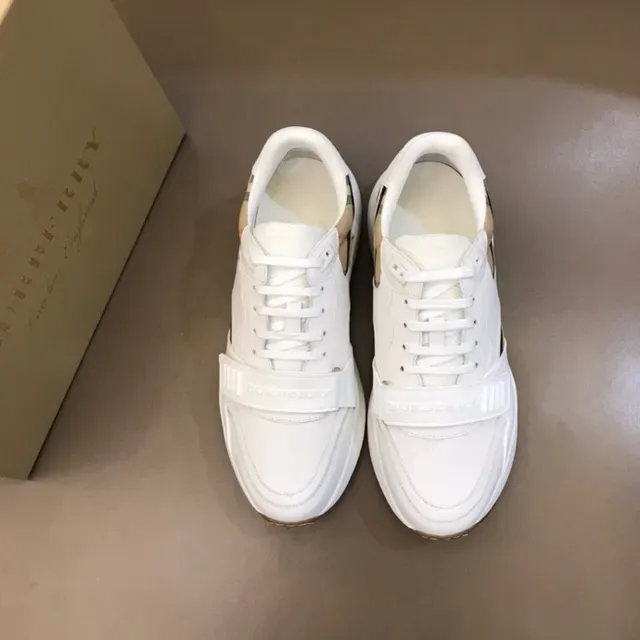 Burberry Knight White and Haymarket Check sneakers lifestyle 4