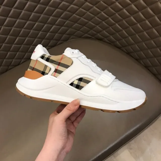 Burberry Knight White and Haymarket Check sneakers lifestyle 9