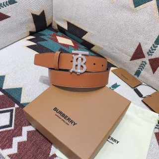 Burberry TB Belt Tan Leather Belt
