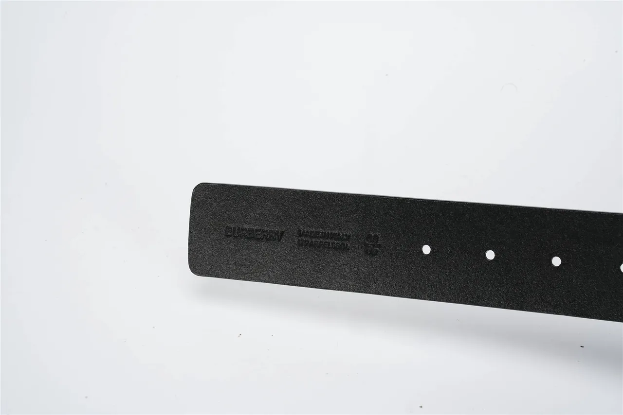 Burberry Thomas Burberry Monogram Black Leather Belt 7