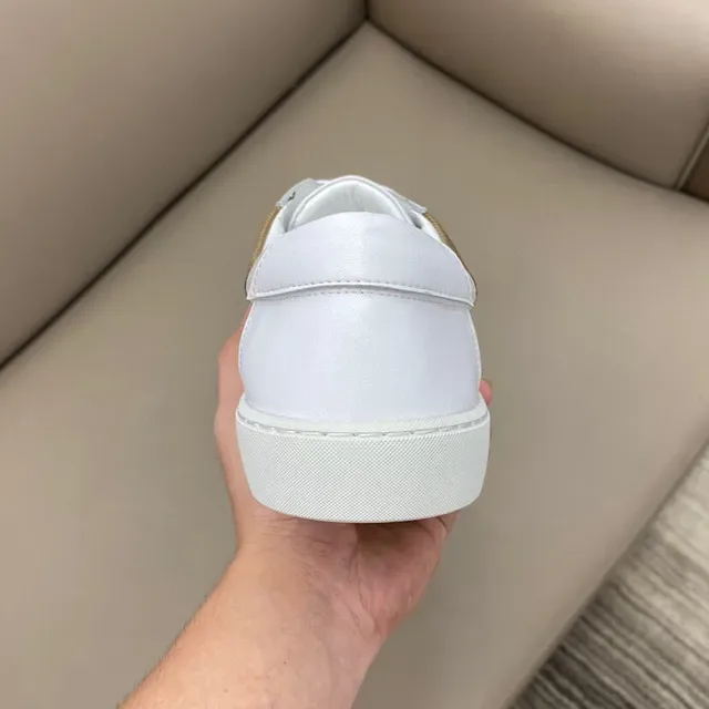 Burberry Blanc Beige Low-Top House Check Panel Lifestyle baskets 3
