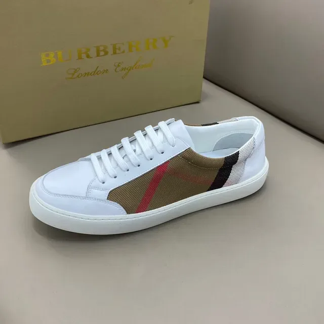 Burberry Blanc Beige Low-Top House Check Panel Lifestyle baskets 5