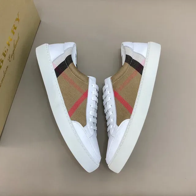 Burberry Blanc Beige Low-Top House Check Panel Lifestyle baskets 7