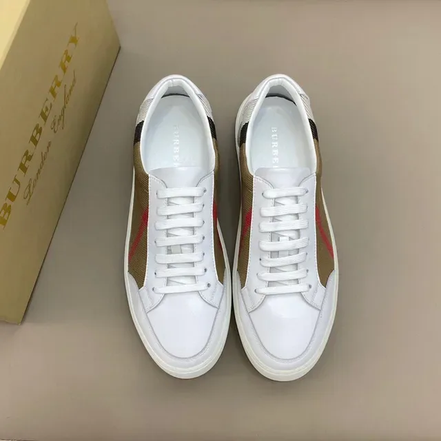 Burberry Blanc Beige Low-Top House Check Panel Lifestyle baskets 8