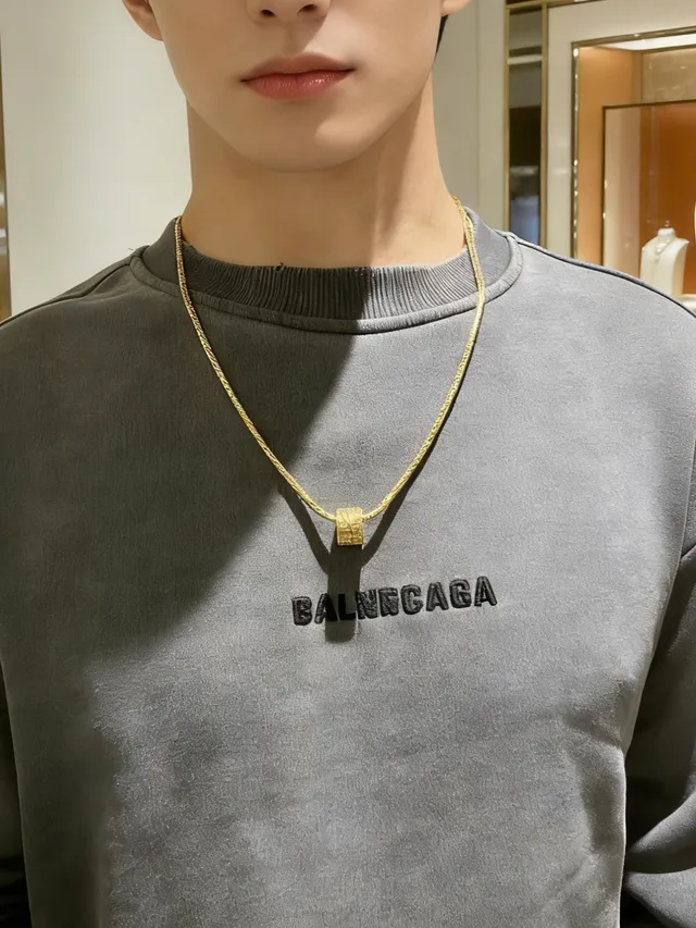 Bvlgari B.zero1 Chaîne tressée or argent chaîne rotative double bande collier pendentif 5