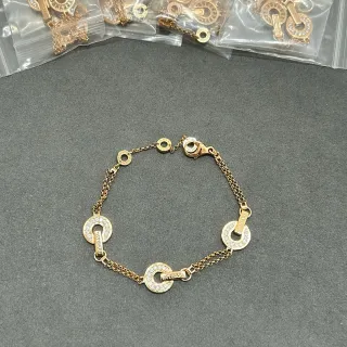 Bvlgari B.zero1 Pavé गोलाकार गोल्ड-टोन कंगन