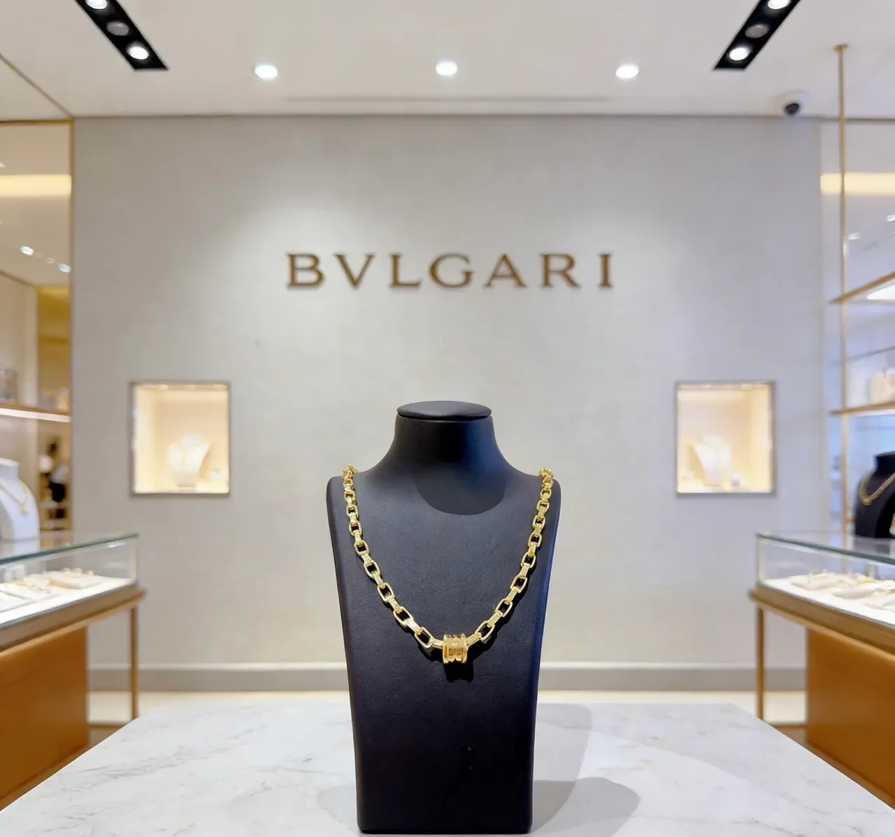 Bvlgari B.zero1 Rock Colar de Corrente Pavé de Ouro 3