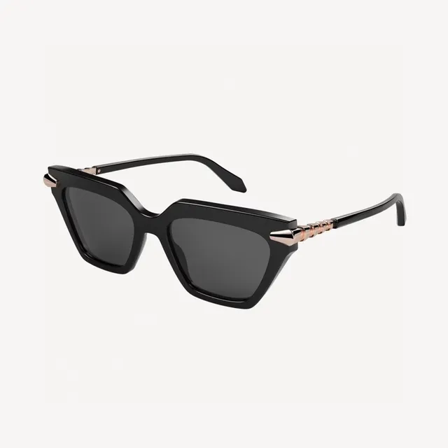 Bvlgari Brown Acetate Angular Frame Sunglasses 3