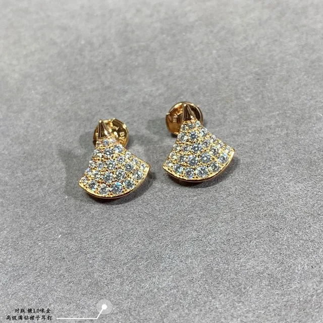 Bvlgari Divas’ Dream boucles d'oreilles en forme d'éventail Pavé de cristaux 3