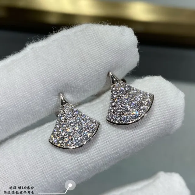 Bvlgari Divas’ Dream boucles d'oreilles en forme d'éventail Pavé de cristaux 6