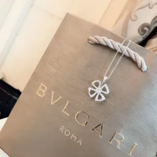 Bvlgari Fiorever Floral Pavé Pendant Necklace