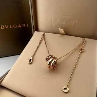 Bvlgari Serpenti Gold and Ruby Snake Pendant Necklace
