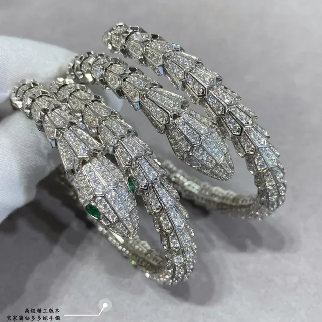 Bvlgari Serpenti Pavé Diamond Coiled Serpent Bracelets 2