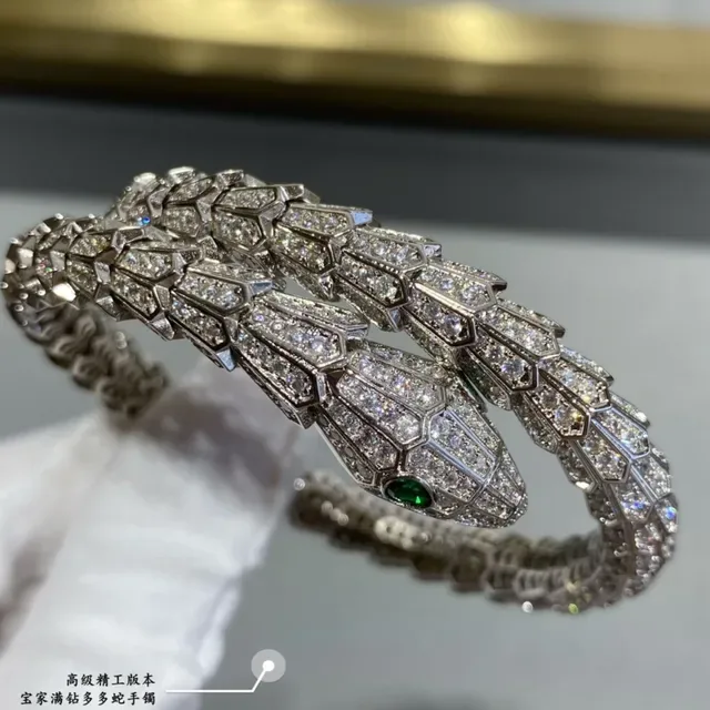 Bvlgari Serpenti Pavé Diamond Coiled Serpent Bracelets 3