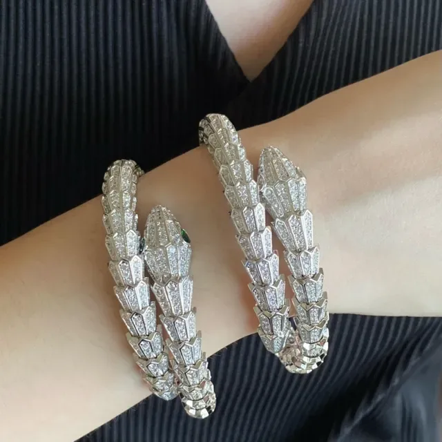 Bvlgari Serpenti Pavé Diamond Coiled Serpent Bracelets 9