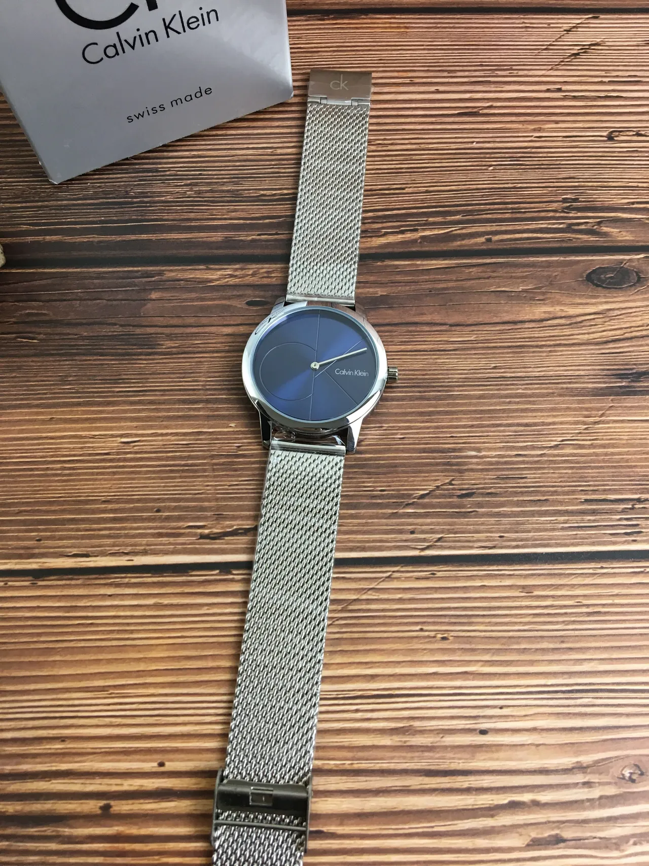 Calvin Klein Minimalist Blue Dial Quartz Watch 6