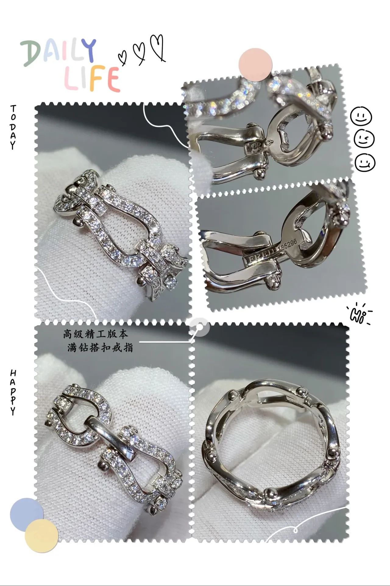 Cartier Juste un Clou and Love Open Heart Pavé Rings 6