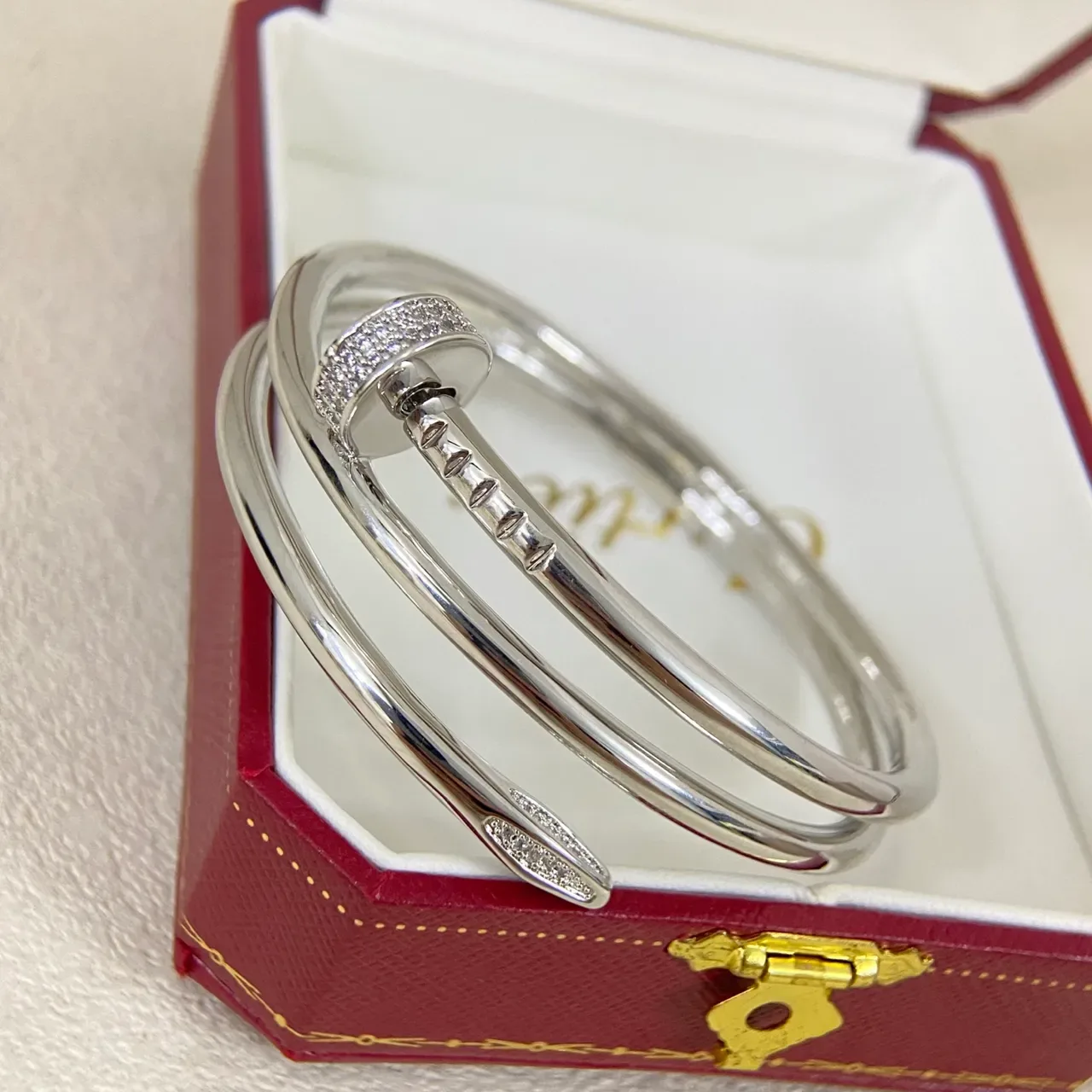 Cartier Juste un Clou سوار ذهب وردي ذهب أصفر ذهب أبيض سوارات 3