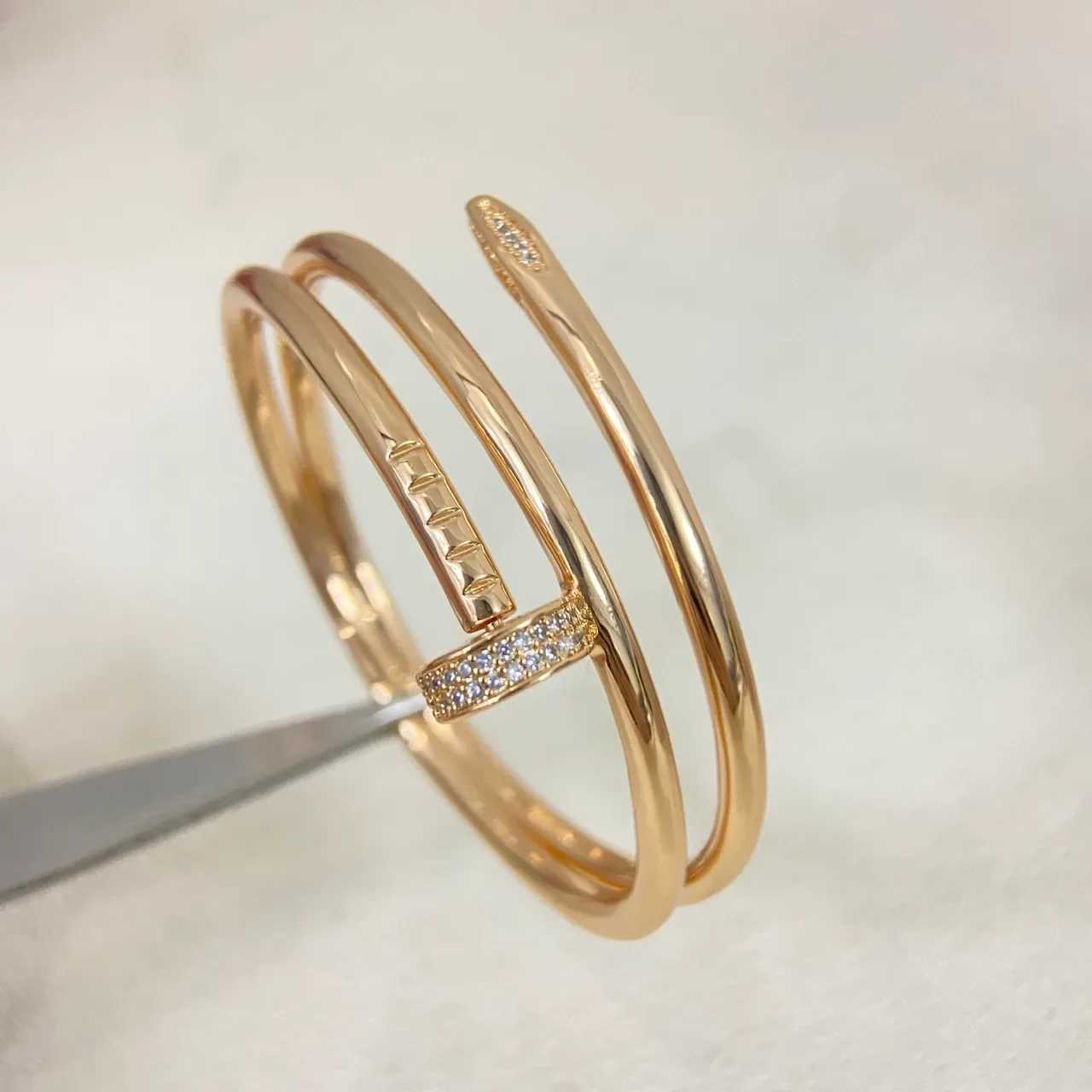 Cartier Juste un Clou سوار ذهب وردي ذهب أصفر ذهب أبيض سوارات 5