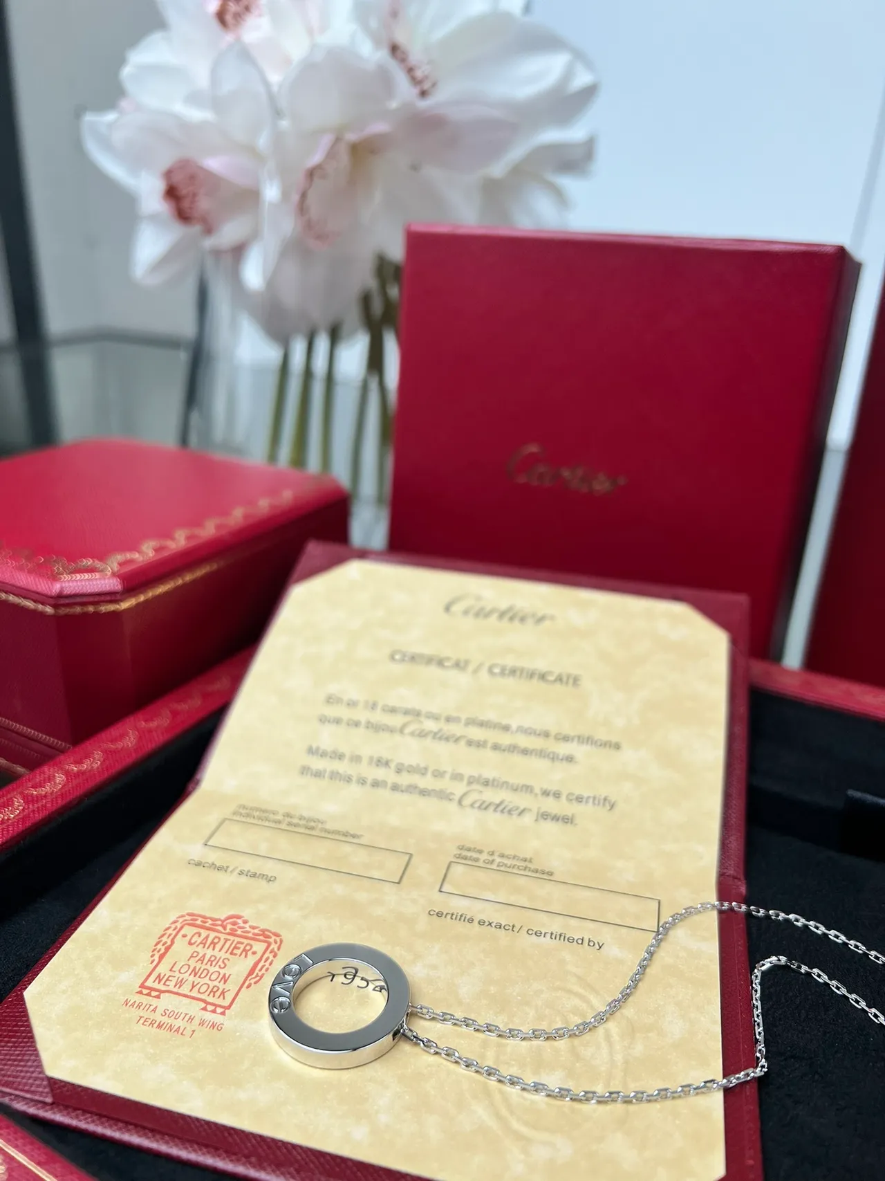 Cartier Juste un Clou গোলাকার পেন্ডেন্ট নেকলেস 6