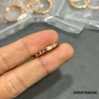 Cartier Juste un Clou Engraved Gold Ring