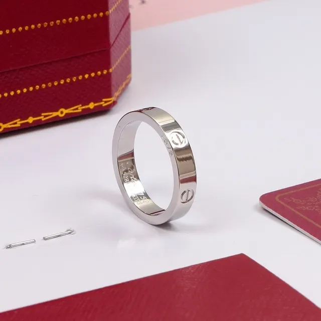 Bague Cartier Juste un Clou Bande Motif Vis Or Argent avec Pierre Unique Incrustée 2