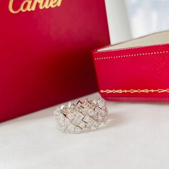 Cartier Juste un Clou Multi-Row Pave Diamond Ring 6