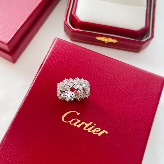Cartier Juste un Clou Multi-Row Pave Diamond Ring 7