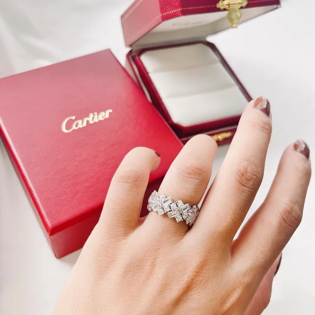 Cartier Juste un Clou Multi-Row Pave Diamond Ring 8